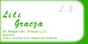 lili gracza business card